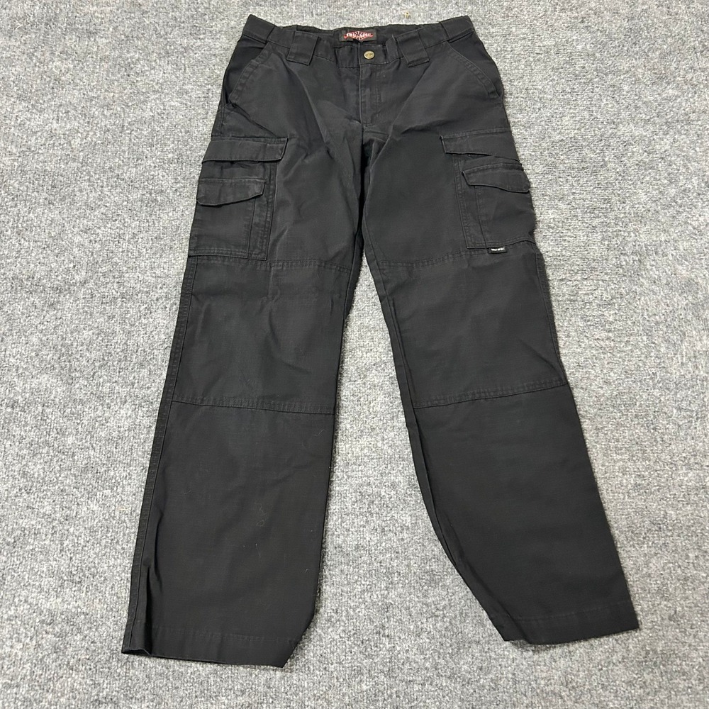 Tru-Spec Cargo Pants Womens Size 4 Black Ripstop Tactical Straight Leg Utility